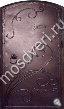 Арочная входная дверь с элементами ковки ВДА-34765 - купить от производителя Мосдвери Арочная входная дверь с элементами ковки ВДА-34765
